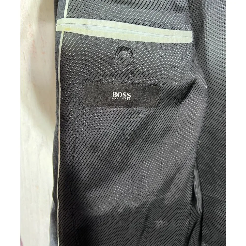 Lanificio Tesse Biella Exclusive For HUGO BOSS Men's Sports Coat Navy Size 40R
